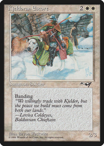 Kjeldoran Escort (Green Blanketed Dog) [Alliances]