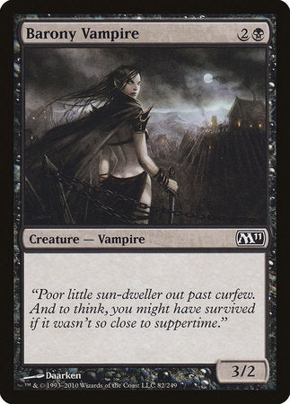 Barony Vampire [Magic 2011 (M11)][FOIL]