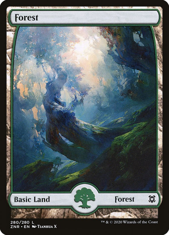 Forest (280) - Full Art [Zendikar Rising]