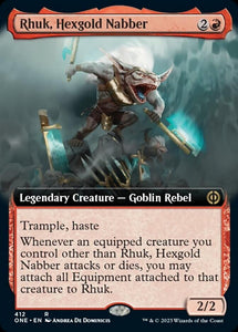 Rhuk, Hexgold Nabber (Extended Art) [Phyrexia: All Will Be One][FOIL]