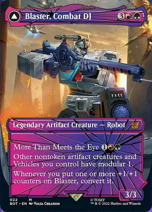 Blaster, Combat DJ (Shattered Glass) [Universes Beyond: Transformers][FOIL]