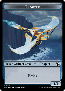 Thopter // Gold Double-sided Token [Commander: March of the Machine]