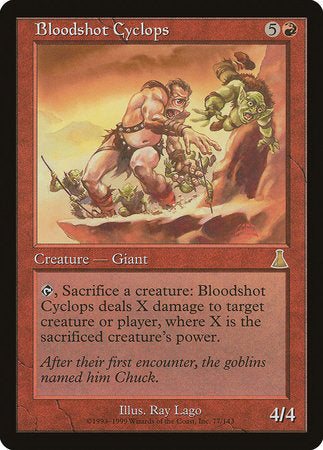 Bloodshot Cyclops [Urza's Destiny][FOIL]
