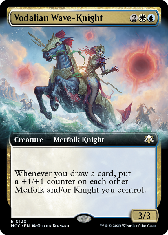 Vodalian Wave-Knight (Extended Art) [Commander: March of the Machine]