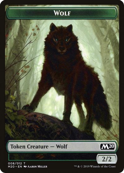 Wolf Double-sided Token (Challenger 2020) [Unique and Miscellaneous Promos]