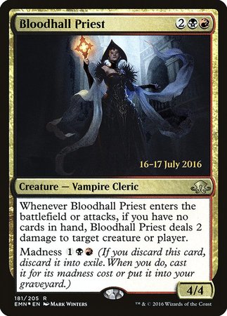 Bloodhall Priest [Prerelease Cards][FOIL]