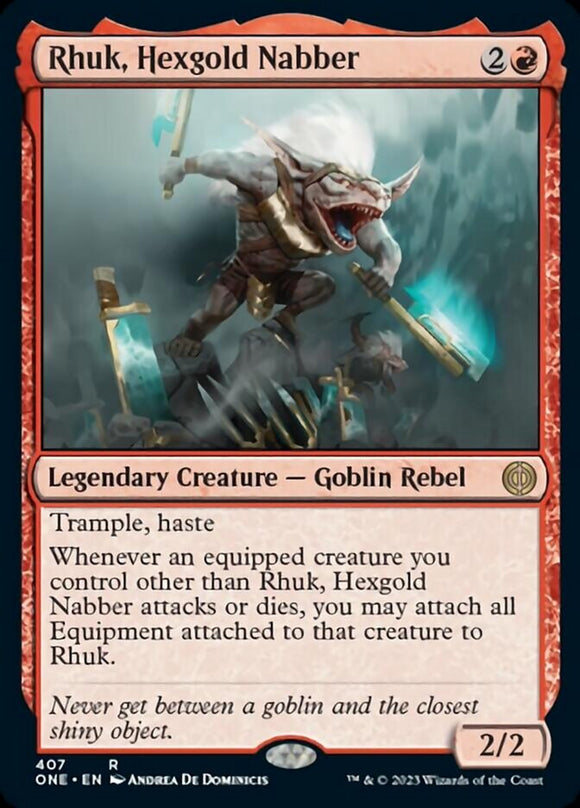 Rhuk, Hexgold Nabber [Phyrexia: All Will Be One][FOIL]
