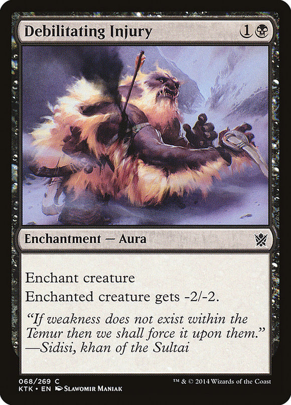 Debilitating Injury [Khans of Tarkir][FOIL]
