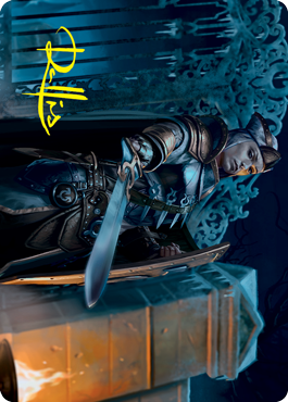 Cemetery Protector Art Card (Gold-Stamped Signature) [Art Series: Innistrad: Crimson Vow]