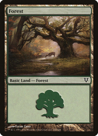 Forest (244) [Avacyn Restored][FOIL]