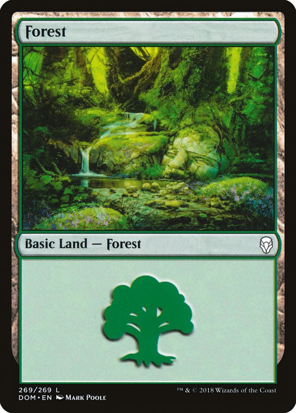 Forest (269) [Dominaria][FOIL]