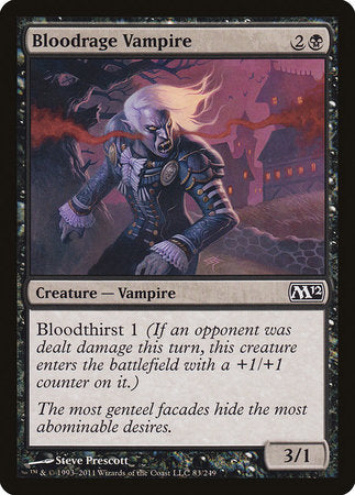 Bloodrage Vampire [Magic 2012 (M12)]