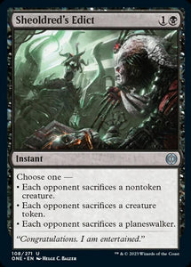 Sheoldred's Edict [Phyrexia: All Will Be One][FOIL]