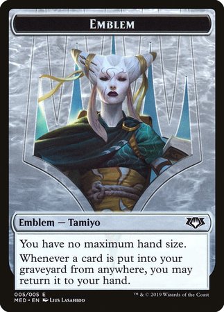 Emblem - Tamiyo, the Moon Sage [Mythic Edition: Ravnica Allegiance]