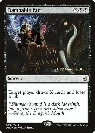 Damnable Pact [Prerelease Cards][FOIL]