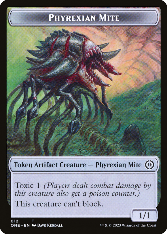 Phyrexian Mite (012) // The Hollow Sentinel Double-sided Token [Phyrexia: All Will Be One]