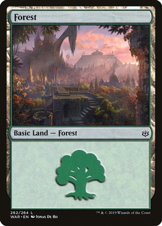 Forest (262) [War of the Spark][FOIL]