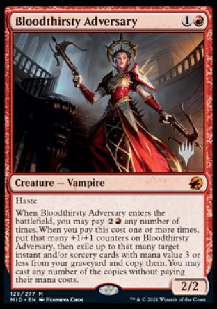 Bloodthirsty Adversary [Promo Pack: Innistrad: Midnight Hunt]