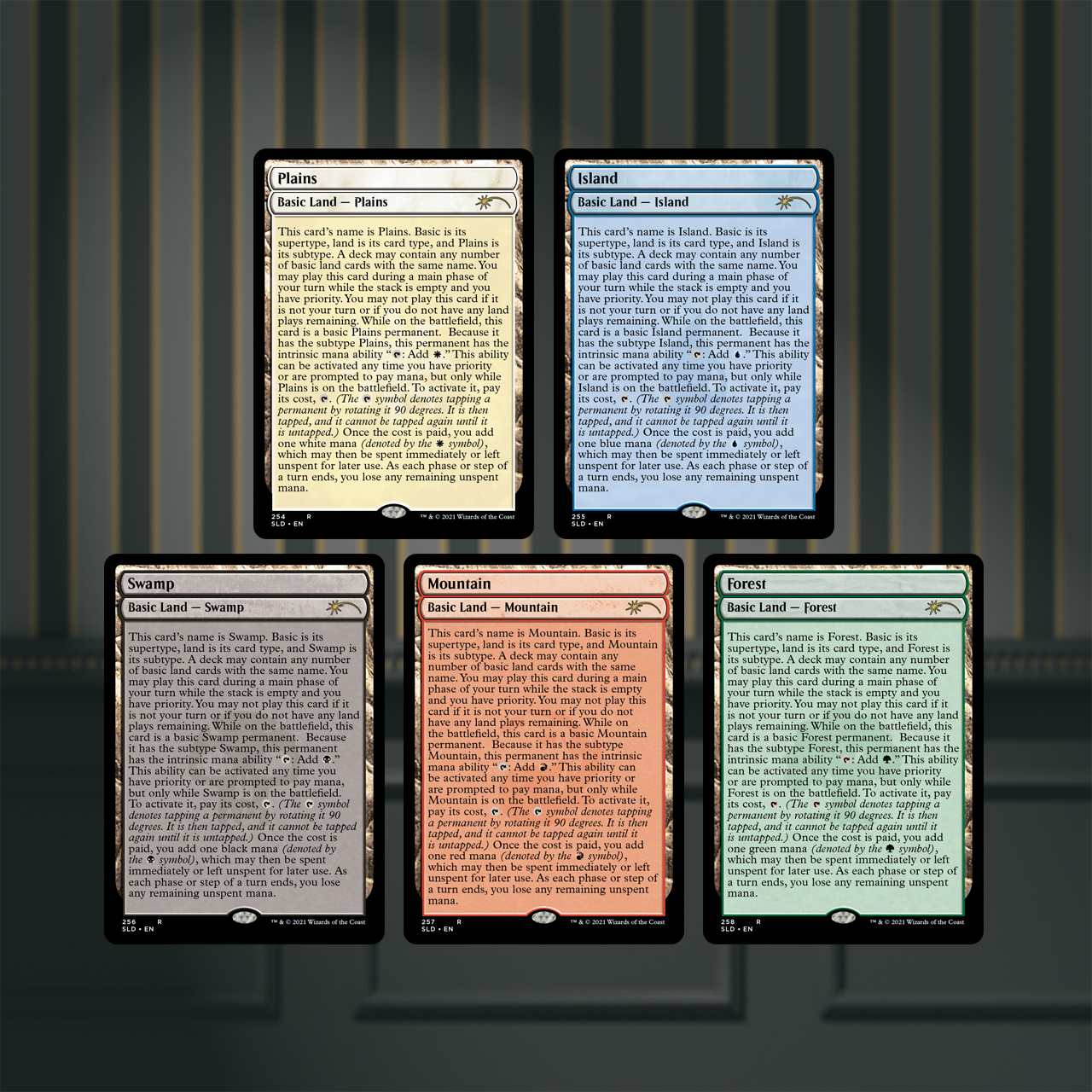 MTG Secret Lair The Full-Text Lands foil - マジック：ザ・ギャザリング