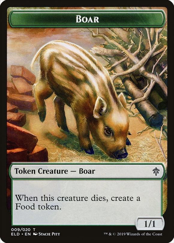 Boar Token [Throne of Eldraine]