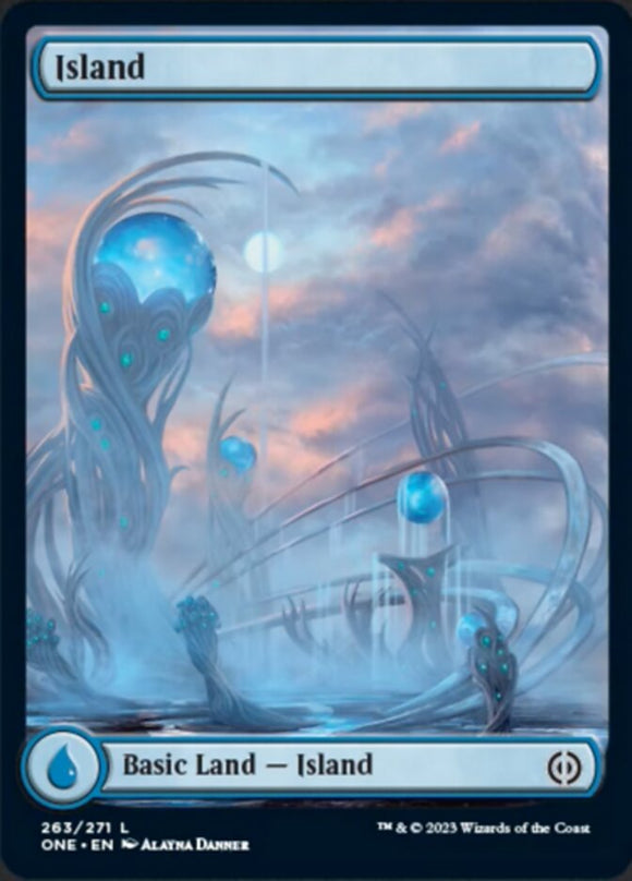 Island (263) - Full Art [Phyrexia: All Will Be One][FOIL]