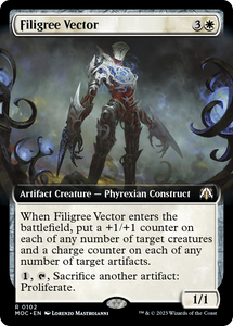 Filigree Vector (Extended Art) [Commander: March of the Machine][FOIL]