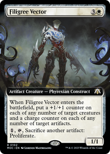 Filigree Vector (Extended Art) [Commander: March of the Machine]