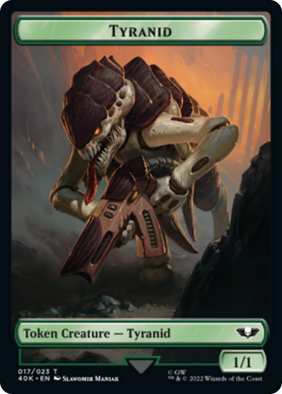 Tyranid (017) // Tyranid (018) Double-sided Token [Universes Beyond: Warhammer 40,000]