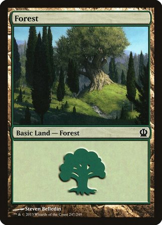 Forest (247) [Theros][FOIL]