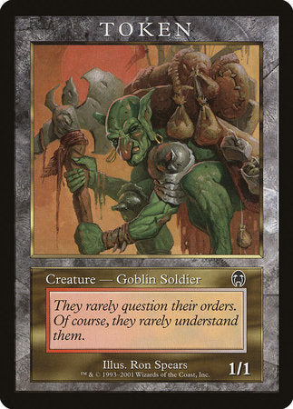 Goblin Soldier Token (Apocalypse) [Magic Player Rewards]