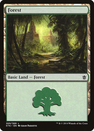 Forest (269) [Khans of Tarkir][FOIL]