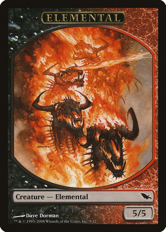 Elemental Token (Black/Red) [Shadowmoor]