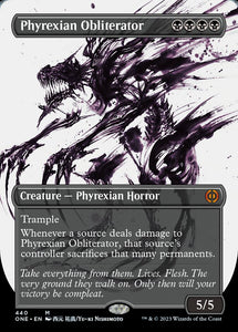 Phyrexian Obliterator (Showcase) (Step-and-Compleat Foil) [Phyrexia: All Will Be One][FOIL]