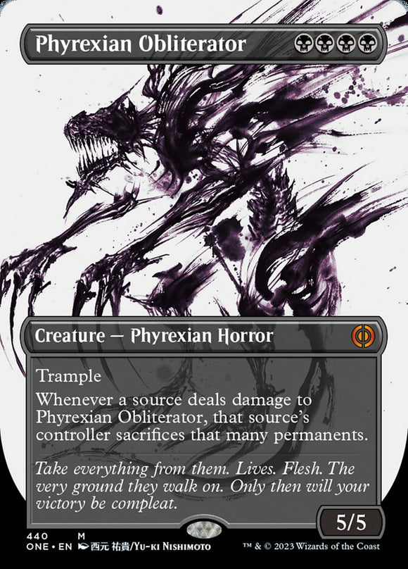 Phyrexian Obliterator (Showcase) (Step-and-Compleat Foil) [Phyrexia: All Will Be One][FOIL]