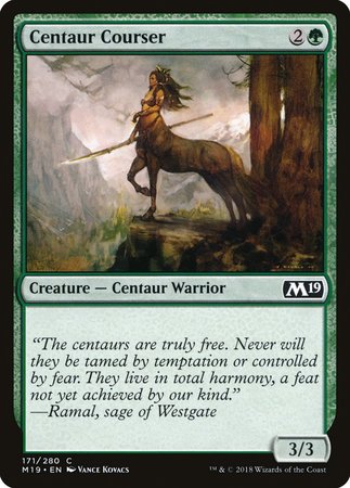 Centaur Courser [Core Set 2019][FOIL]
