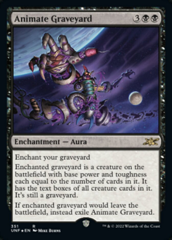 Animate Graveyard (Galaxy Foil) [Unfinity][FOIL]