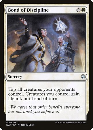 Bond of Discipline [War of the Spark][FOIL]