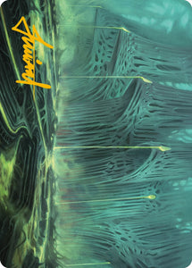 Swamp Art Card (Gold-Stamped Signature) [Art Series: Phyrexia: All Will Be One]