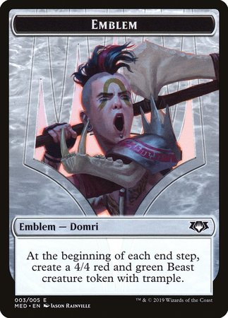 Emblem - Domri, Chaos Bringer [Mythic Edition: Ravnica Allegiance]