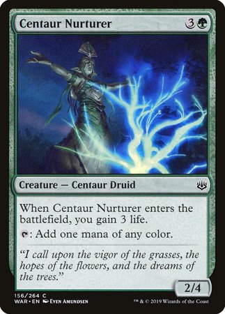 Centaur Nurturer [War of the Spark][FOIL]