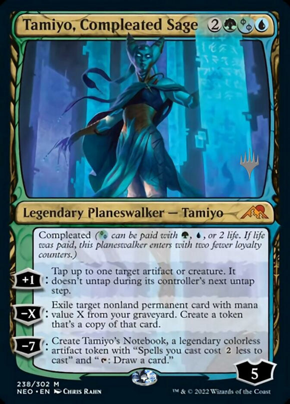 Tamiyo, Compleated Sage [Promo Pack: Kamigawa: Neon Dynasty]