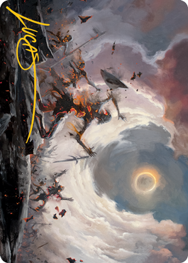 Damn Art Card (Gold-Stamped Signature) [Art Series: Modern Horizons 2]