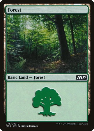 Forest (278) [Core Set 2019][FOIL]