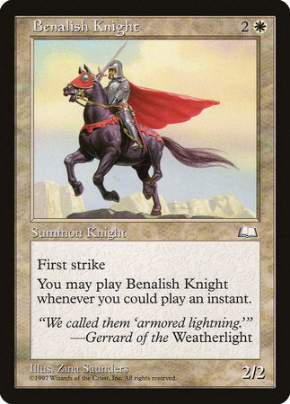 Benalish Knight [Weatherlight]