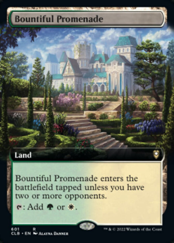 Bountiful Promenade (Extended Art) [Commander Legends: Battle for Baldur's Gate][FOIL]