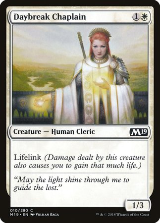 Daybreak Chaplain [Core Set 2019][FOIL]