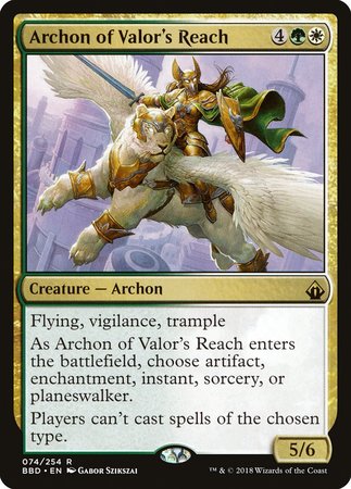 Archon of Valor's Reach [Battlebond][FOIL]