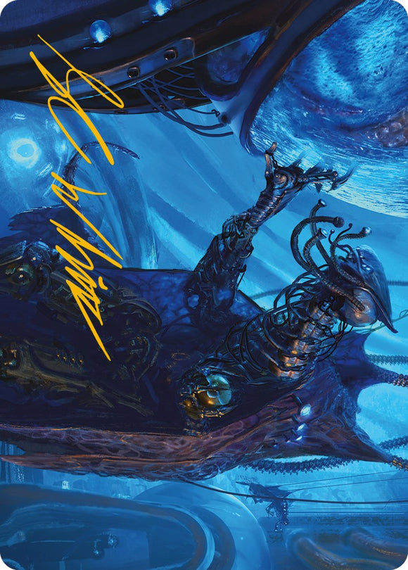 Atmosphere Surgeon Art Card (Gold-Stamped Signature) [Art Series: Phyrexia: All Will Be One]