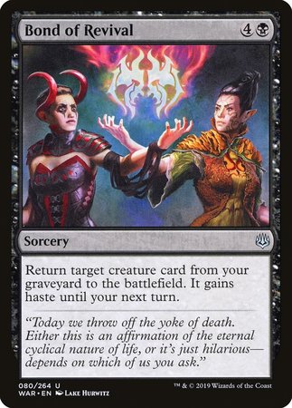 Bond of Revival [War of the Spark][FOIL]