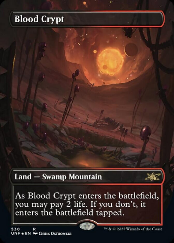 Blood Crypt (Borderless) (Galaxy Foil) [Unfinity][FOIL]